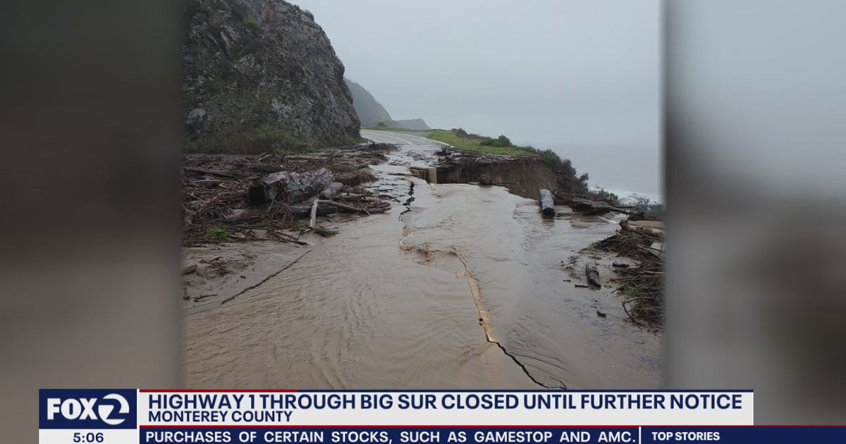 Section of Highway 1 in Big Sur washes away during storms | KTVU FOX 2