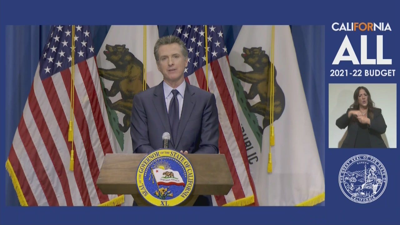 Newsom lays out 2021-2022 state budget