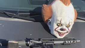 San Leandro police arrest man with clown mask, AR-15 in car