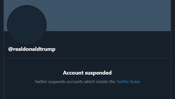 A farewell to @realDonaldTrump, gone after 57,000 tweets