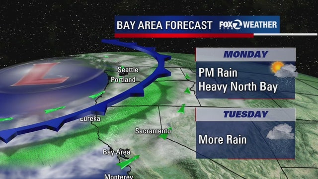 Rain returns to the Bay Area this week, rainfall totals still below average