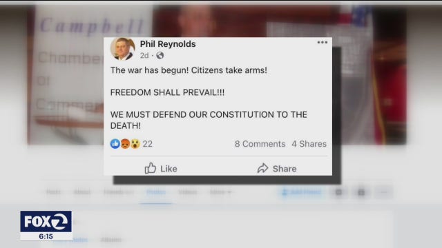 "Citizens take arms" Silicon Valley elected official asked to resign after posts inciting violence