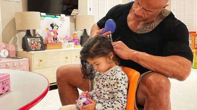 Dwayne Johnson shows off ‘exceptional hair skills’ in post with 2-year-old daughter