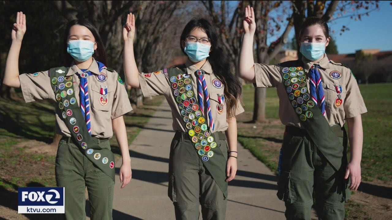 Bay Area teens among first girls to achieve Eagle Scout rank