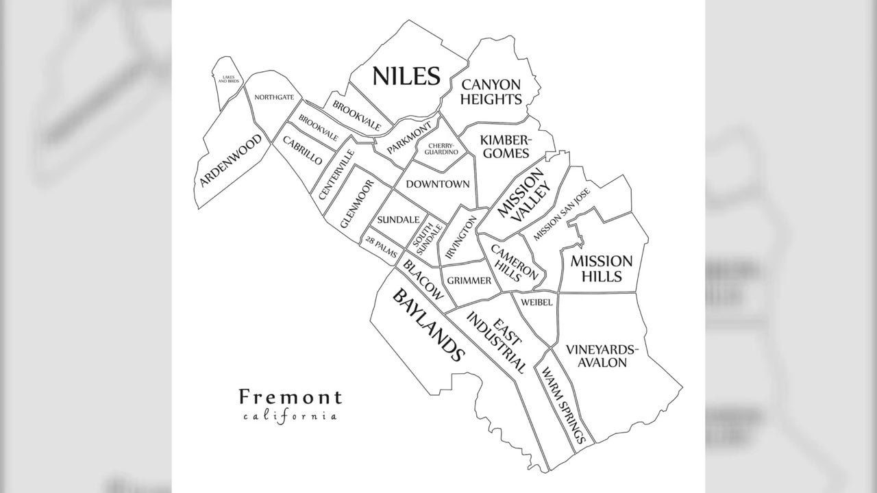 Fremont To Consider Plans To Create Safe Living Spaces For Homeless   Map Of The City Of Fremont California 