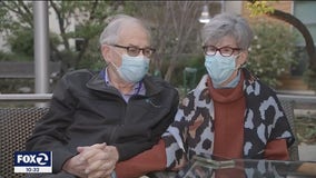 Two vaccines and two weeks later, Palo Alto seniors celebrate and hug