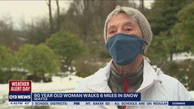 90-year-old Seattle woman walks 6 miles in the snow to get coronavirus vaccine