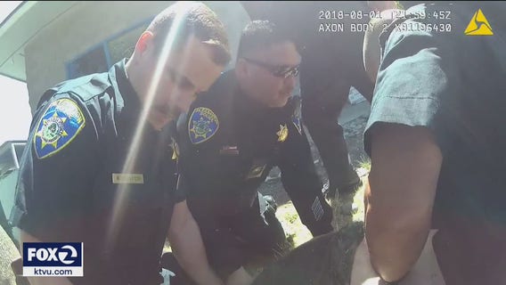 Body-cam videos released in death in Pleasanton police custody