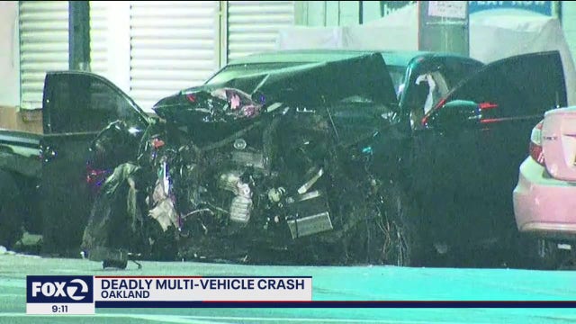 Camaro driver, 23, dies in Oakland multi-vehicle crash