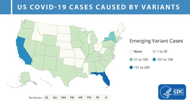 California has the second highest amount of confirmed cases of UK COVID-19 variant in the US