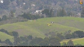 Small plane makes emergency landing on hillside near Lafayette Reservoir