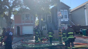 2-alarm fire burns 2 West Oakland Victorian homes