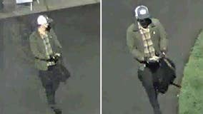 San Mateo police looking to ID suspect stealing wood from park property