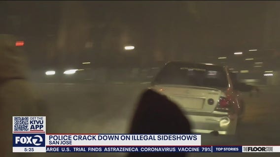 San Jose issue citations, impound cars after illegal sideshow