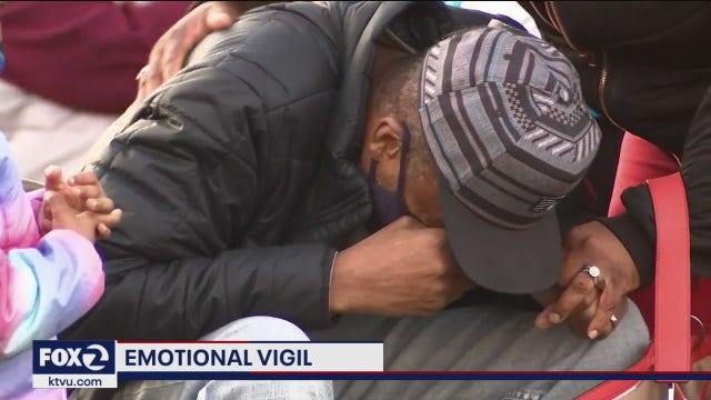 Emotional vigil for Oakland father shot, killed in front of children at neighborhood park