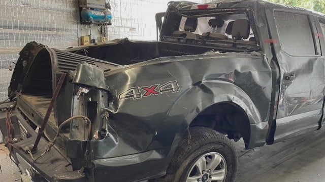 Man arrested on kidnap charge after truck stolen with 3 kids inside