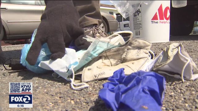 Bay Area volunteers noticing more PPE trash