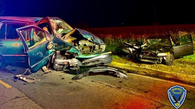 Sideshow in Fairfield leads to head-on crash, police say