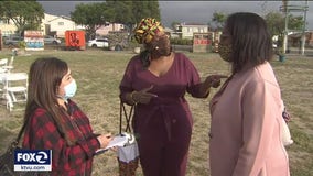 Community members gather in East Oakland to celebrate and reflect on the Chauvin verdict