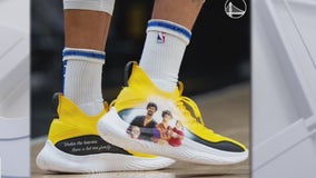 Steph Curry sports sneakers to show support for Asian-American community