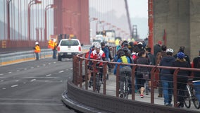 Construction on suicide barrier to temporarily narrow Golden Gate Bridge sidewalk