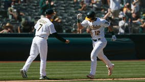 A's rally to beat Tigers in ninth, win eighth straight