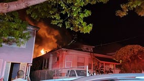 Oakland firefighters extinguish early morning house fire