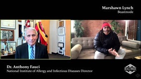 Marshawn Lynch, Dr. Fauci discuss vaccine hesitancy