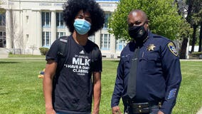 Photo op with the police chief: The accolades pour in for Oakland Tech's first Black male valedictorian