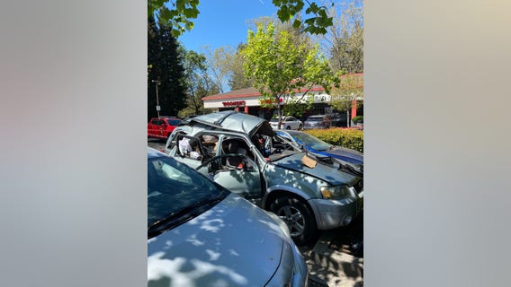 Vehicle explosion at Santa Rosa shopping center