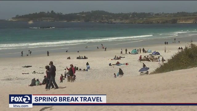 Out of state visitors enjoy California's Monterey Bay