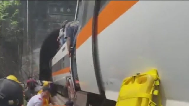 Train crashes in eastern Taiwan, killing 34, injuring dozens