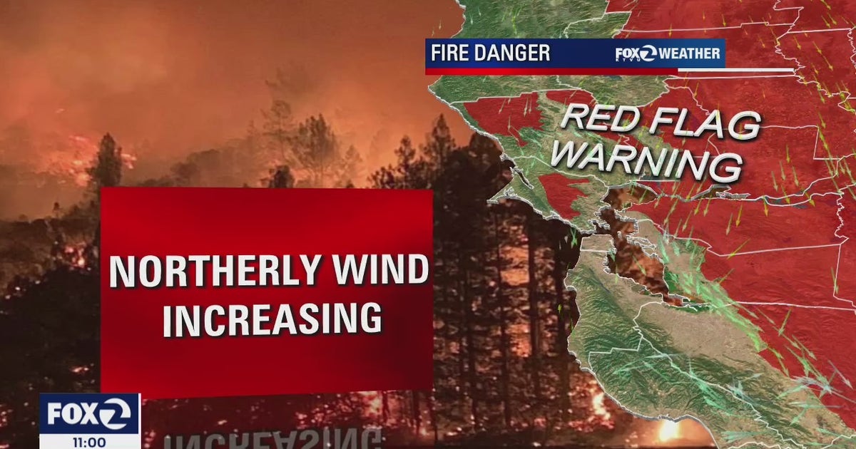 Red flag warning extended until Tuesday over heightened fire danger ...