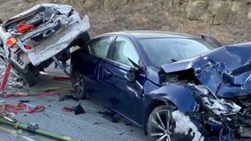 1 person airlifted with major injuries after Altamont Pass head-on collision