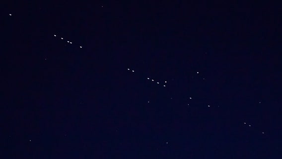 Starlink satellites launched earlier this month visible in Bay Area