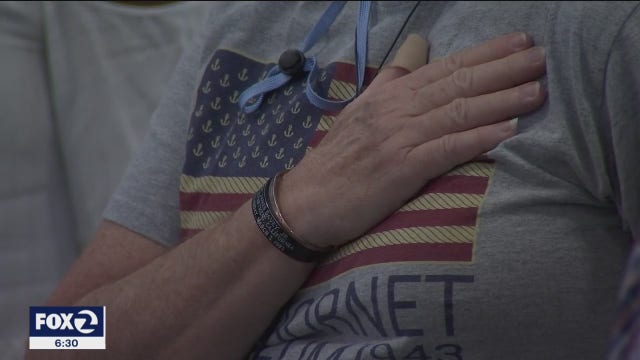 War veterans keep memories of fallen service members alive with visit to USS Hornet