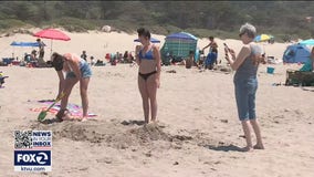 Residents flock to Bay Area beaches as inland temperatures soar
