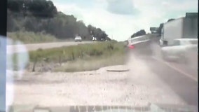 Impaired driver almost hits state trooper on Missouri interstate, flips over