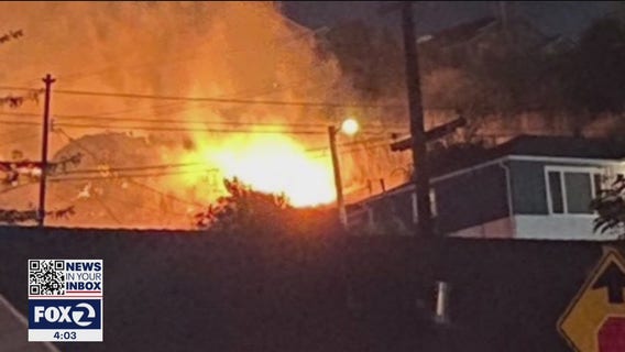 Vallejo homeowner shows property damage after "wall of fire" breaches home