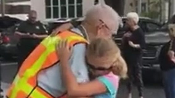 Florida school honors 92-year-old crossing guard on retirement