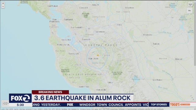 3.6-magnitude quake shakes San Jose