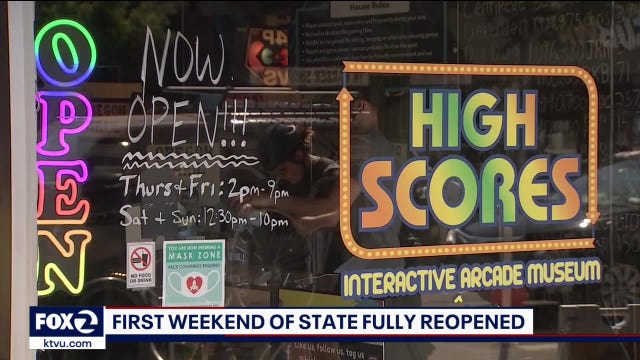 Bay Area celebrates first weekend since state reopening