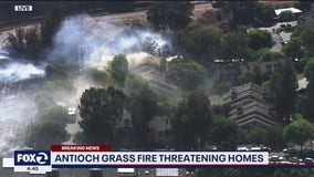 Antioch brush fire spreads to apartment complex