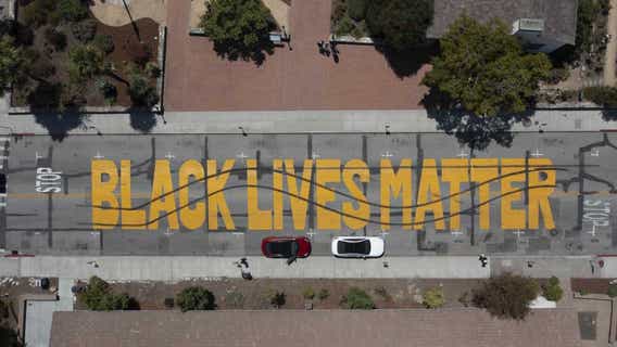 Two arrested after Santa Cruz Black Lives Matter mural vandalized