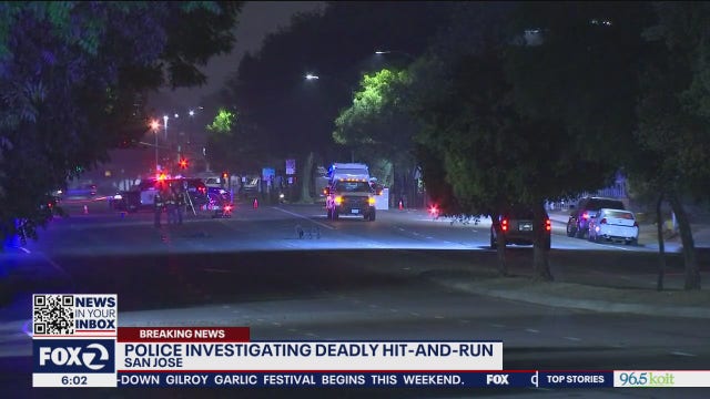Woman killed in early morning hit-and-run crash in San Jose