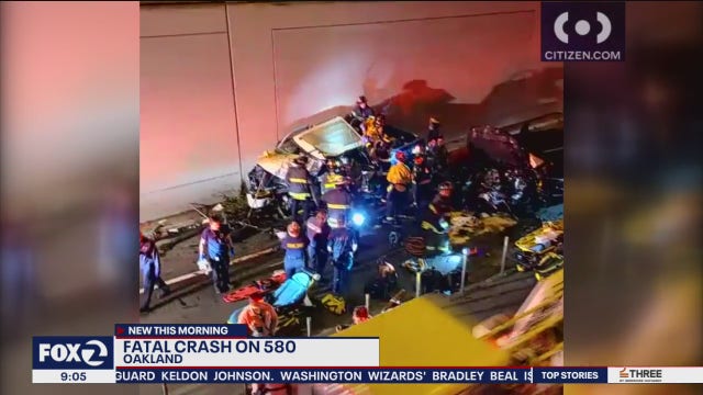 Crash kills 1, injures 2 others along I-580 in Emeryville