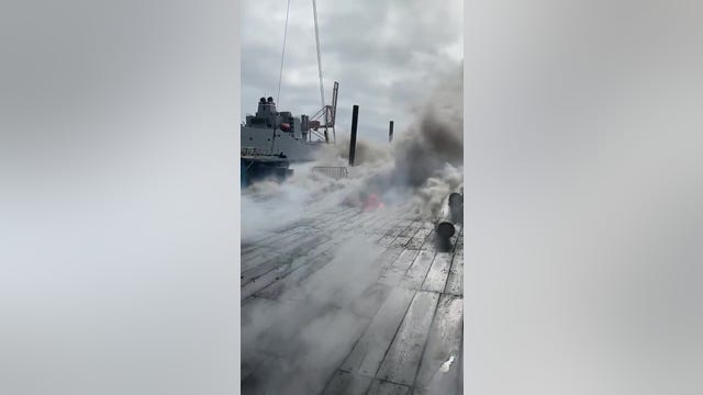 Investigators: San Francisco pier fire started by fireworks