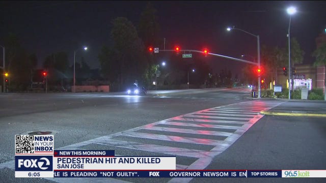 Man killed after being struck by pickup truck while jaywalking in San Jose