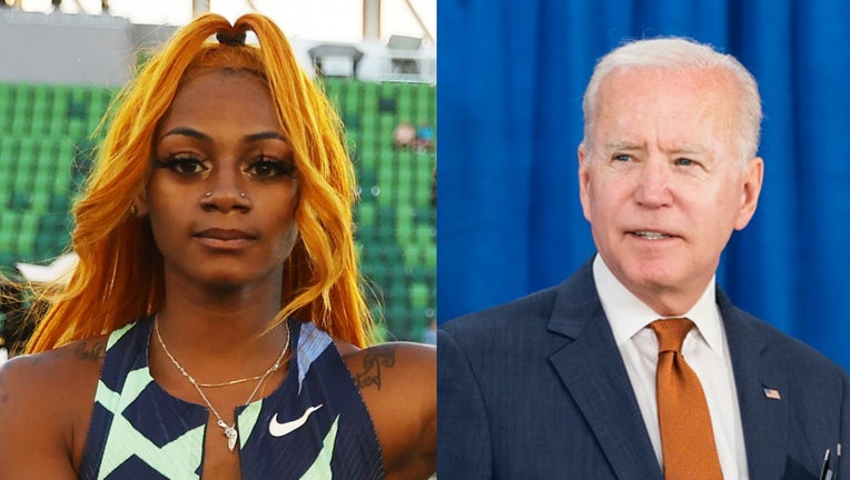 shacarri richardson joe biden split