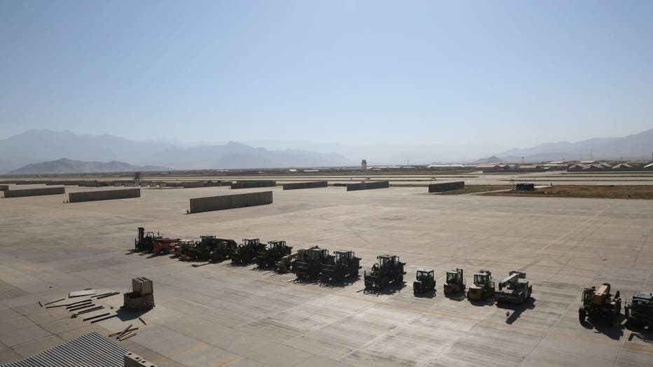 AFGHANISTAN-PARWAN-BAGRAM AIRFIELD-U.S. AND NATO FORCES-EVACUATING